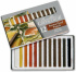 Набор сухой пастели коричневых оттенков, размер пастели 7х7, длина пастели 72 мм, 12 цветов, картон 